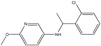 N-[1-(2-chlorophenyl)ethyl]-6-methoxypyridin-3-amine Struktur