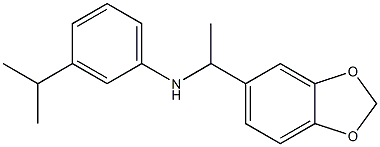 N-[1-(2H-1,3-benzodioxol-5-yl)ethyl]-3-(propan-2-yl)aniline Structure