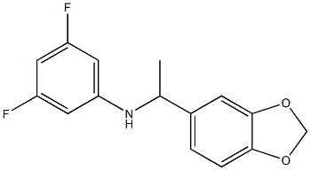 N-[1-(2H-1,3-benzodioxol-5-yl)ethyl]-3,5-difluoroaniline Structure