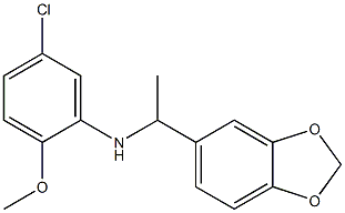 N-[1-(2H-1,3-benzodioxol-5-yl)ethyl]-5-chloro-2-methoxyaniline|