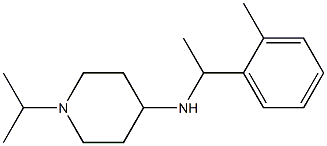 N-[1-(2-methylphenyl)ethyl]-1-(propan-2-yl)piperidin-4-amine Structure