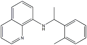 N-[1-(2-methylphenyl)ethyl]quinolin-8-amine,,结构式