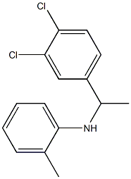 N-[1-(3,4-dichlorophenyl)ethyl]-2-methylaniline Struktur