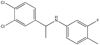 N-[1-(3,4-dichlorophenyl)ethyl]-3-fluoro-4-methylaniline,,结构式