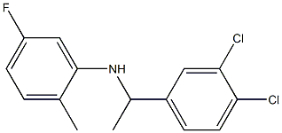 N-[1-(3,4-dichlorophenyl)ethyl]-5-fluoro-2-methylaniline Struktur