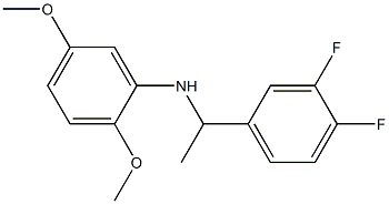 N-[1-(3,4-difluorophenyl)ethyl]-2,5-dimethoxyaniline 化学構造式