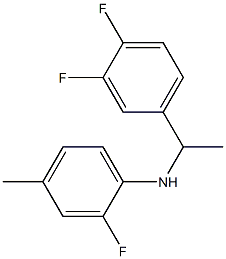 N-[1-(3,4-difluorophenyl)ethyl]-2-fluoro-4-methylaniline Structure