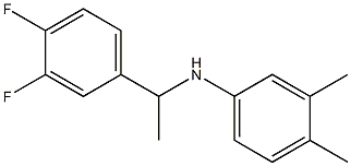 N-[1-(3,4-difluorophenyl)ethyl]-3,4-dimethylaniline,,结构式