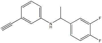 N-[1-(3,4-difluorophenyl)ethyl]-3-ethynylaniline Structure