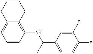 N-[1-(3,4-difluorophenyl)ethyl]-5,6,7,8-tetrahydronaphthalen-1-amine Structure