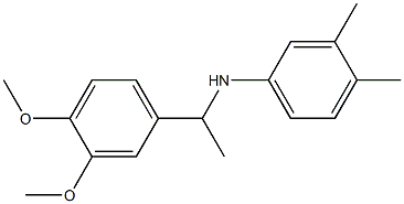 N-[1-(3,4-dimethoxyphenyl)ethyl]-3,4-dimethylaniline Struktur