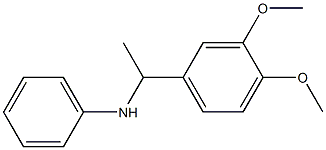 N-[1-(3,4-dimethoxyphenyl)ethyl]aniline 化学構造式