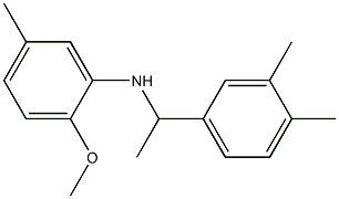 N-[1-(3,4-dimethylphenyl)ethyl]-2-methoxy-5-methylaniline,,结构式