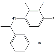 N-[1-(3-bromophenyl)ethyl]-2,3,4-trifluoroaniline,,结构式