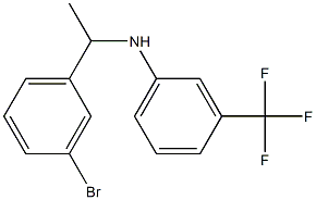 N-[1-(3-bromophenyl)ethyl]-3-(trifluoromethyl)aniline Structure