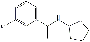 N-[1-(3-bromophenyl)ethyl]cyclopentanamine Struktur