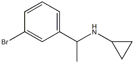 N-[1-(3-bromophenyl)ethyl]-N-cyclopropylamine,,结构式