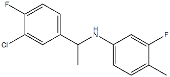 N-[1-(3-chloro-4-fluorophenyl)ethyl]-3-fluoro-4-methylaniline