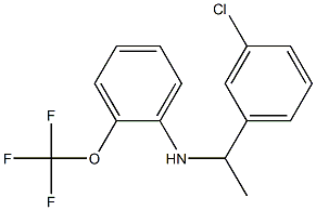 N-[1-(3-chlorophenyl)ethyl]-2-(trifluoromethoxy)aniline Structure