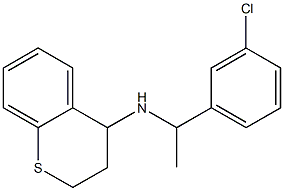 N-[1-(3-chlorophenyl)ethyl]-3,4-dihydro-2H-1-benzothiopyran-4-amine Structure