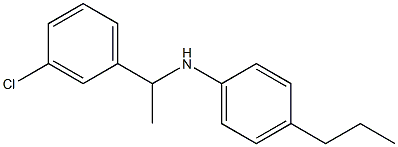 N-[1-(3-chlorophenyl)ethyl]-4-propylaniline