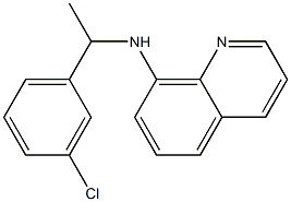 N-[1-(3-chlorophenyl)ethyl]quinolin-8-amine Structure