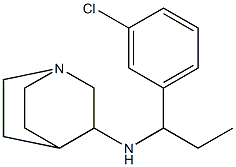 N-[1-(3-chlorophenyl)propyl]-1-azabicyclo[2.2.2]octan-3-amine Struktur