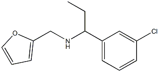 N-[1-(3-chlorophenyl)propyl]-N-(2-furylmethyl)amine 结构式