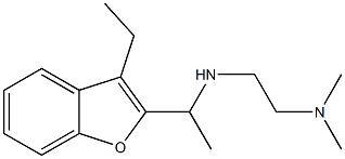 N'-[1-(3-ethyl-1-benzofuran-2-yl)ethyl]-N,N-dimethylethane-1,2-diamine 结构式