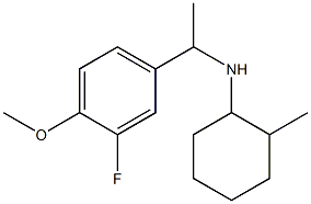 N-[1-(3-fluoro-4-methoxyphenyl)ethyl]-2-methylcyclohexan-1-amine 结构式