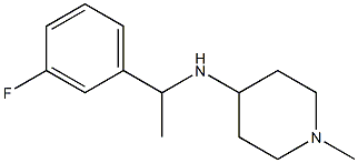 N-[1-(3-fluorophenyl)ethyl]-1-methylpiperidin-4-amine Structure