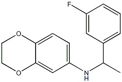 N-[1-(3-fluorophenyl)ethyl]-2,3-dihydro-1,4-benzodioxin-6-amine Structure