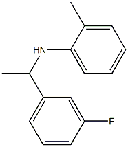 N-[1-(3-fluorophenyl)ethyl]-2-methylaniline Structure