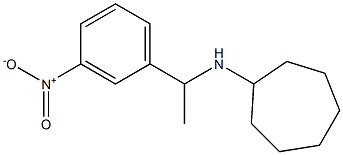 N-[1-(3-nitrophenyl)ethyl]cycloheptanamine Structure