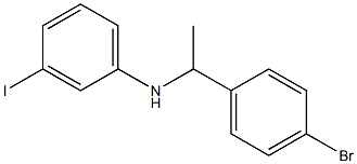 N-[1-(4-bromophenyl)ethyl]-3-iodoaniline Structure