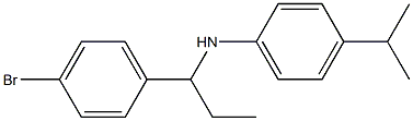 N-[1-(4-bromophenyl)propyl]-4-(propan-2-yl)aniline Struktur