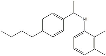 N-[1-(4-butylphenyl)ethyl]-2,3-dimethylaniline 化学構造式