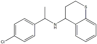 N-[1-(4-chlorophenyl)ethyl]-3,4-dihydro-2H-1-benzothiopyran-4-amine Structure
