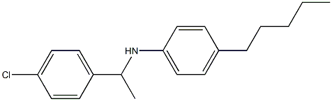 N-[1-(4-chlorophenyl)ethyl]-4-pentylaniline Struktur