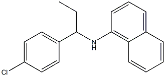 N-[1-(4-chlorophenyl)propyl]naphthalen-1-amine Struktur