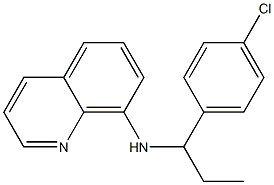 N-[1-(4-chlorophenyl)propyl]quinolin-8-amine Structure