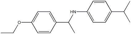 N-[1-(4-ethoxyphenyl)ethyl]-4-(propan-2-yl)aniline Struktur
