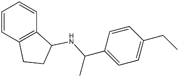 N-[1-(4-ethylphenyl)ethyl]-2,3-dihydro-1H-inden-1-amine Struktur