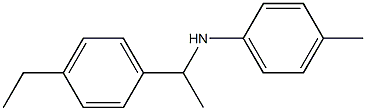 N-[1-(4-ethylphenyl)ethyl]-4-methylaniline Structure