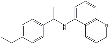 N-[1-(4-ethylphenyl)ethyl]quinolin-5-amine 结构式
