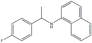 N-[1-(4-fluorophenyl)ethyl]naphthalen-1-amine 结构式