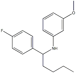 N-[1-(4-fluorophenyl)pentyl]-3-methoxyaniline Structure