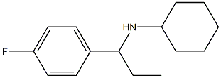 N-[1-(4-fluorophenyl)propyl]cyclohexanamine Structure