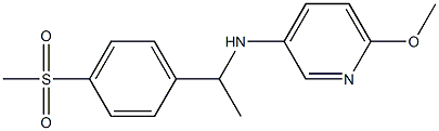 N-[1-(4-methanesulfonylphenyl)ethyl]-6-methoxypyridin-3-amine Structure