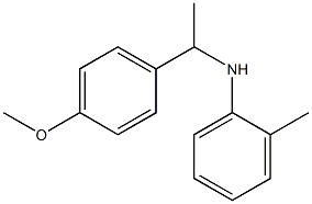 N-[1-(4-methoxyphenyl)ethyl]-2-methylaniline,,结构式